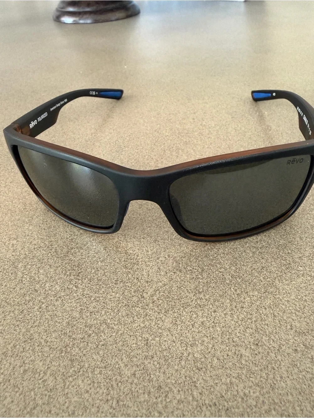 NEW!! Revo Matte Black/Tortoise Men’s Sunglasses with Gray Lenses